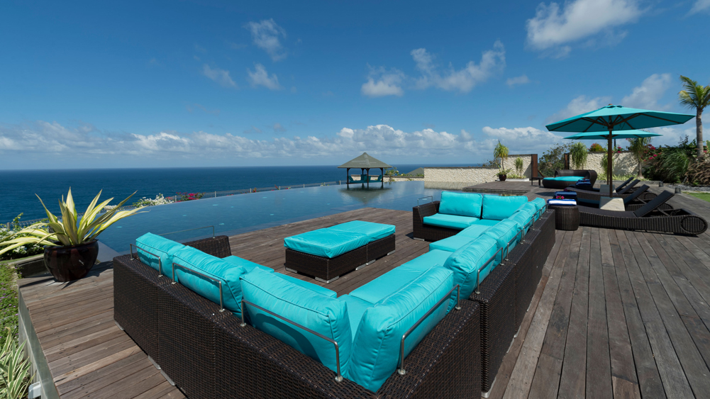 Pandawa Cliff Estate - The Pala - Poolside sea view
